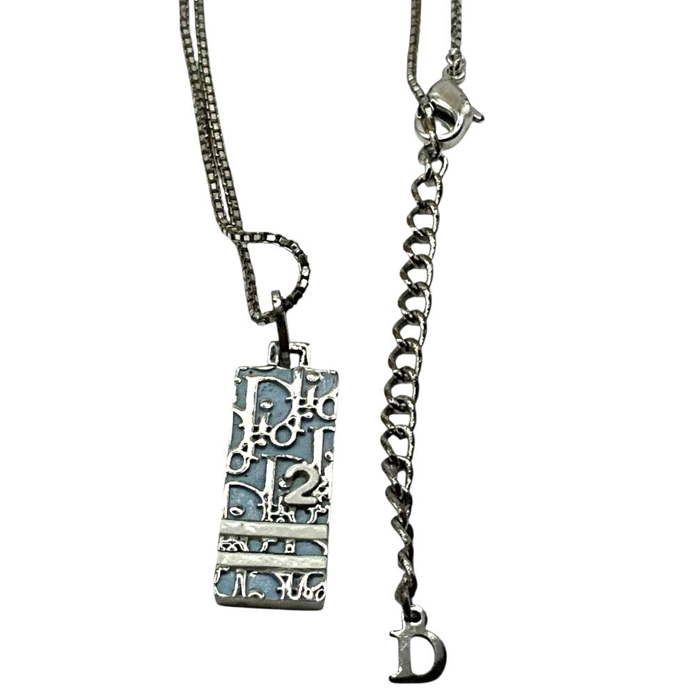 17. Dior Light Blue Trotter Necklace - Picture 7 of 9